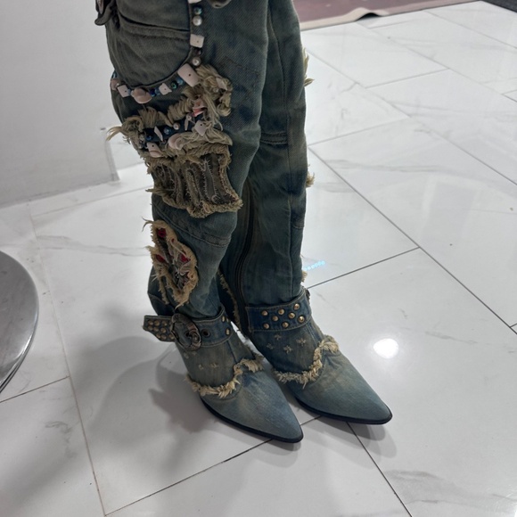 Boats altas en jeans - Picture 2 of 3